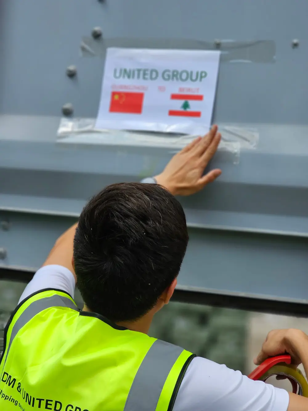 Chinese man while working for UG Shipping